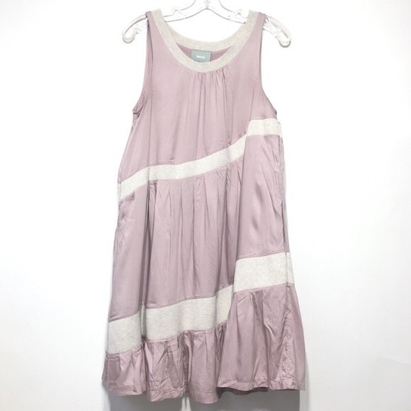 Anthropologie Maeve Wildell Mauve Swing Dress M - Picture 4 of 8